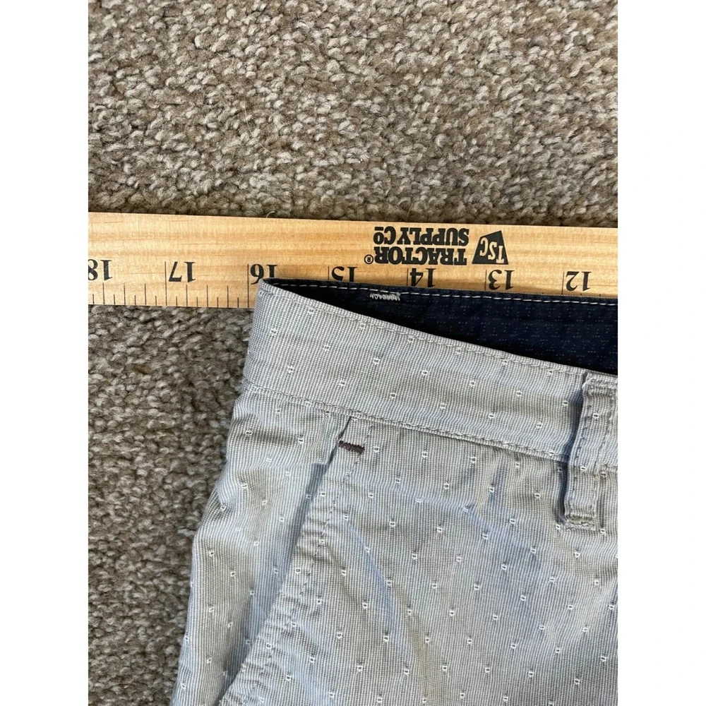 Ted Baker London Erba Mens Chino Shorts Light‎ Blue Micro Dot Striped 32R